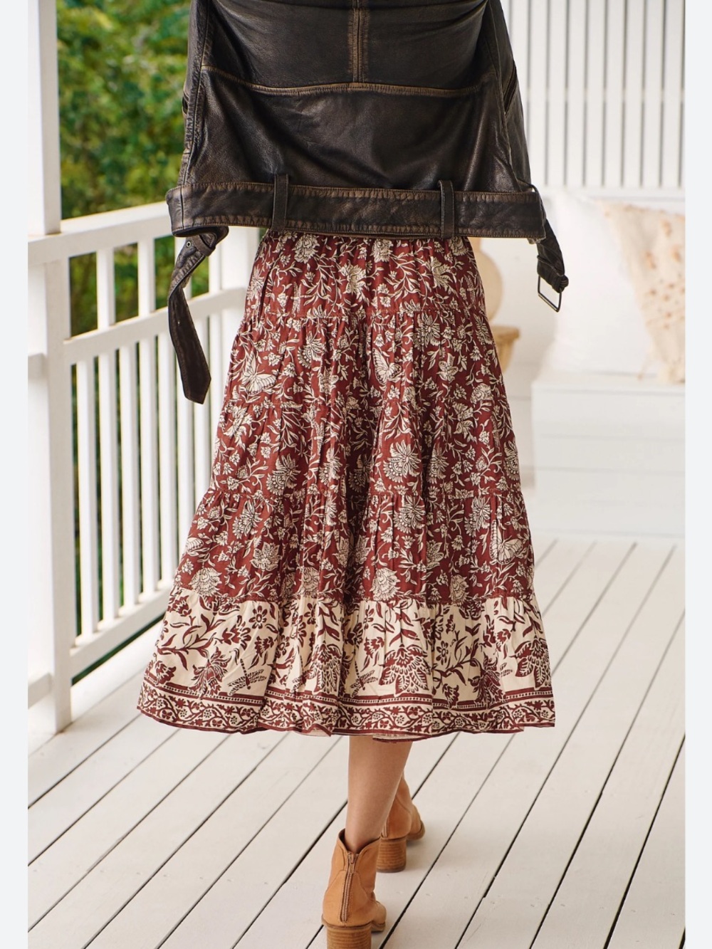 Free People In Full Swing Midi Skirt NWT - Picture 2 of 5
